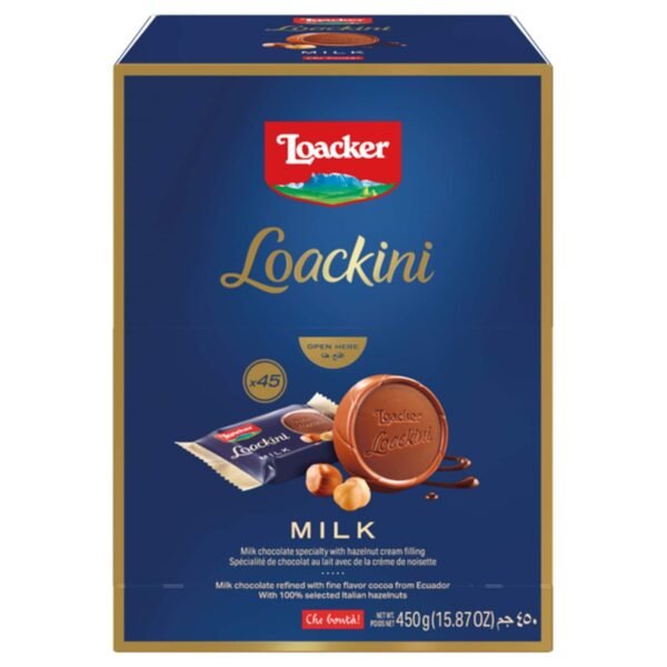 Loacker Loackini Fine Milk Chocolate Wafers, 10g Pack of 45 – Wholesale & Export UAE