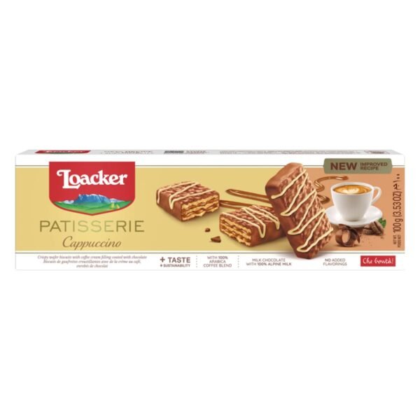 Loacker Pasticeria Cappuccino Wafers, 100g – Wholesale & Export UAE