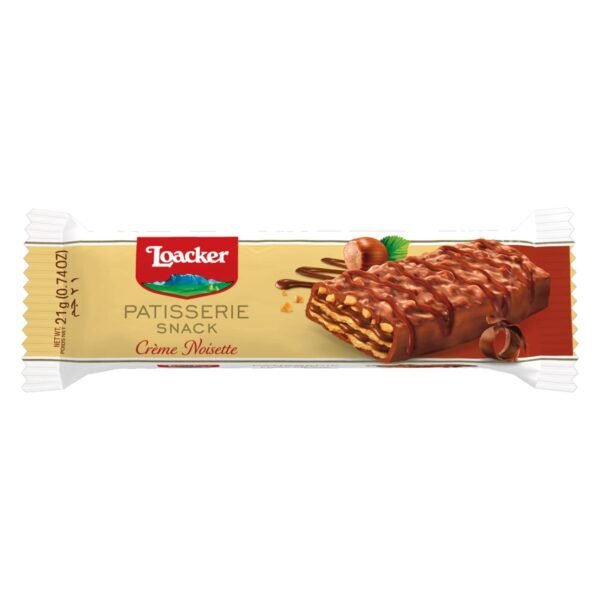 Loacker Patisserie Snack Creme Noisette Wafer, 21g – Wholesale & Export UAE
