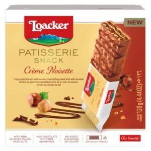 Loacker Patisserie Snack Creme Noisette Wafers, 21g Pack of 6 – Wholesale & Export UAE