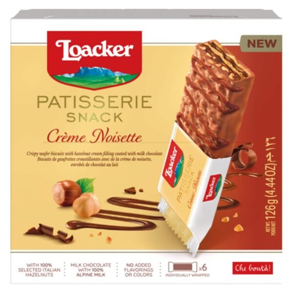 Loacker-Patisserie-Snack-Creme-Noisette-Wafers-21g-Pack-of-6 Loacker Patisserie Snack Creme Noisette Wafers, 21g Pack of 6 – Wholesale & Export UAE