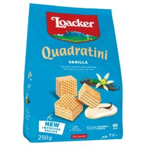 Loacker Quadratini Vanilla Wafers, 250g – Wholesale & Export UAE