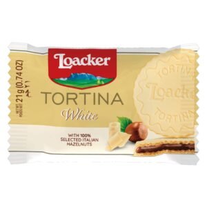 Loacker Tortina White Chocolate Cookies, 21g – Wholesale & Export UAE
