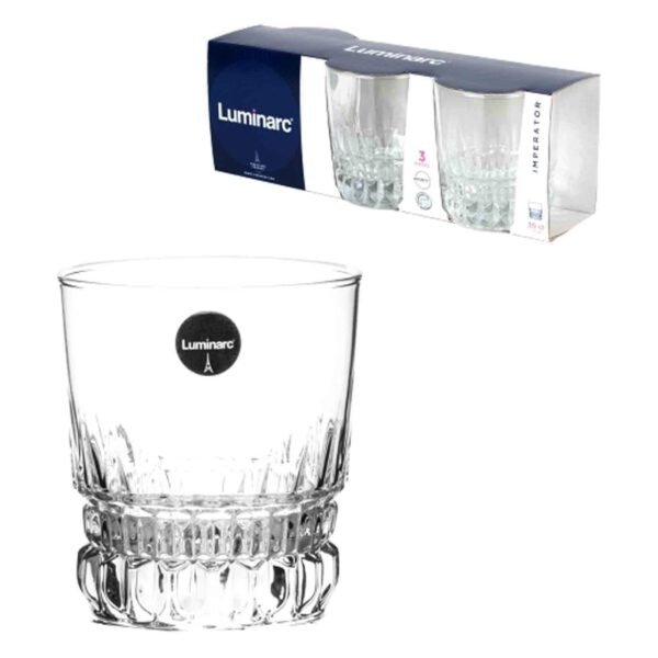 Luminarc Imperator Glass Clear 300ml 3 PCS – Wholesale & Export UAE