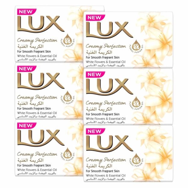 Lux Creamy Perfection Soap Bar, 170g, Pack of 6 – Wholesale & Export UAE