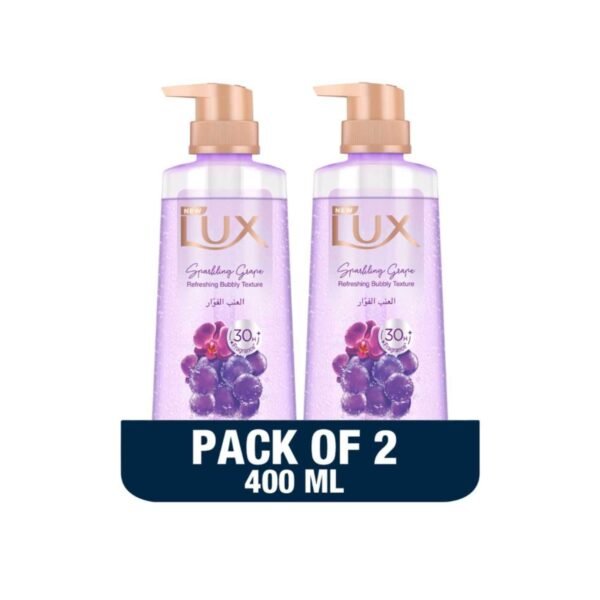 Lux-Refreshing-Body-Wash-Sparkling-Grape-400ml-Pack-of-2-1 Lux Refreshing Body Wash, Sparkling Grape, 400ml Pack of 2 – Wholesale & Export UAE