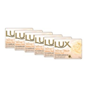 Lux Velvet Touch Soap Bar, 170g, Pack of 6 – Wholesale & Export UAE