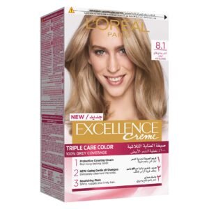 L'Oreal Paris Excellence Creme Triple Care Permanent Hair Colour 8.1 Light Ash Blonde – Wholesale & Export UAE