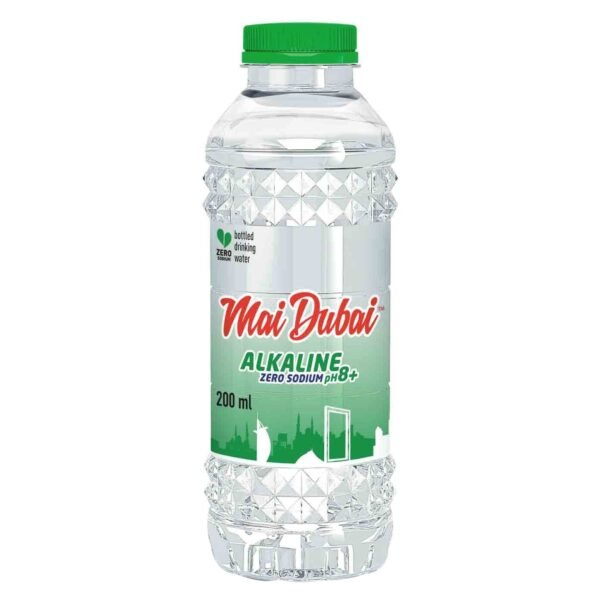 Mai Dubai Alkaline Zero Sodium Water, 200ml – Wholesale & Export UAE