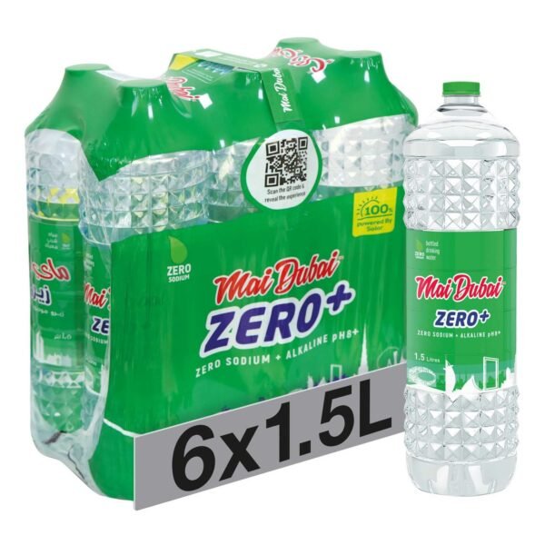 Mai Dubai Zero Sodium Alkaline Water, 1.5L, Pack of 6 – Wholesale & Export UAE
