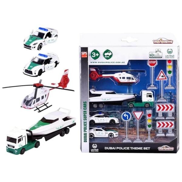 Majorette Dubai Police S.O.S Die-Cast Car Set, 16 PCS – Wholesale & Export UAE