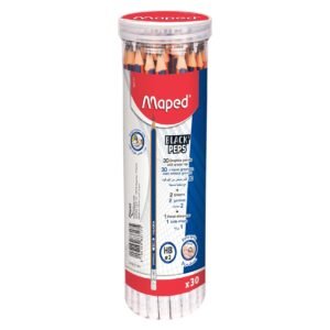 Maped Black'Peps Graphite Pencils 30 PCS with Erasers 2 PCS and Pencil Sharpener – Wholesale & Export UAE