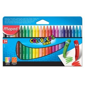 Maped Color' Peps Wax Crayon 24 PCS – Wholesale & Export UAE
