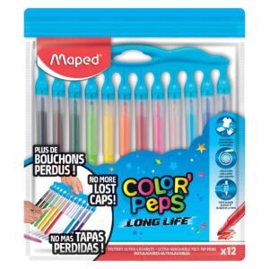 Maped Color'Peps Long Life Felt Tip Pen 12 PCS – Wholesale & Export UAE