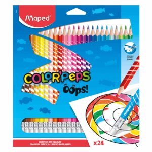 Maped Color'Peps Oops Erasable Crayon Pencils 24 PCS – Wholesale & Export UAE