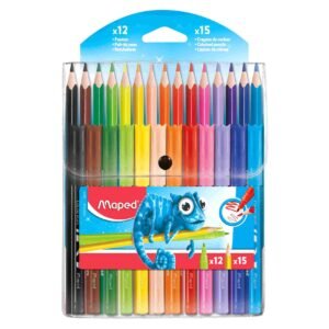 Maped Color'Peps Pulse Coloured Pencils 15 PCS and Felt Pens 12 PCS – Wholesale & Export UAE