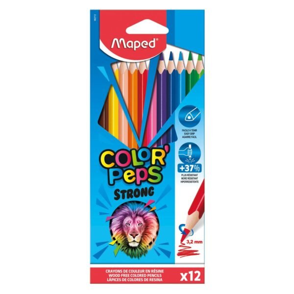 Maped Color'Peps Strong Coloured Pencils 12 PCS – Wholesale & Export UAE