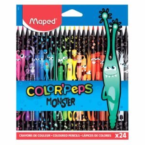 Maped Monster Color' Peps Coloured Pencils Multicolour 24 PCS – Wholesale & Export UAE