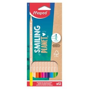 Maped Smiling Planet Wood Coloured Pencil Pack of 12 – Wholesale & Export UAE