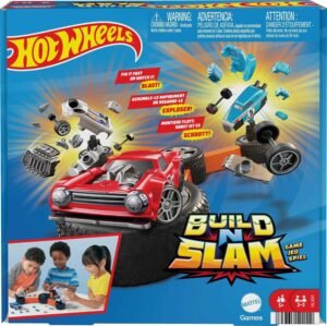 Mattel-Games-Hot-Wheels-Build-‘N-Slam-Kids-Games-Car-Game-Family-Game-Night Mattel Games Hot Wheels Build ‘N Slam Kids Games , Car Game , Family Game Night – Wholesale & Export UAE