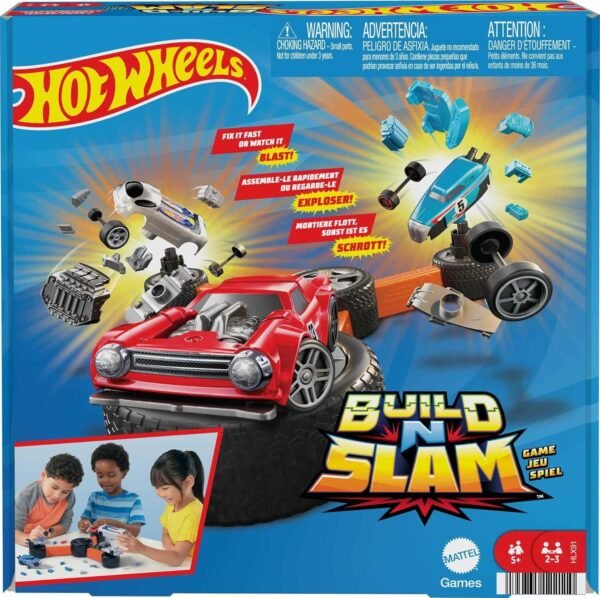 Mattel Games Hot Wheels Build ‘N Slam Kids Games , Car Game , Family Game Night – Wholesale & Export UAE