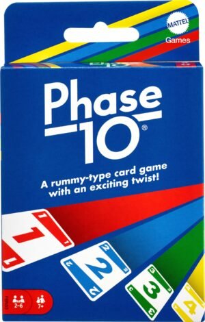 Version 1.0.0 Mattel Games Phase 10 Card Game with 108 Cards, Great Game for Kids, Family or Adult Game Night, Ages 7 Years and Older – Wholesale & Export UAE
