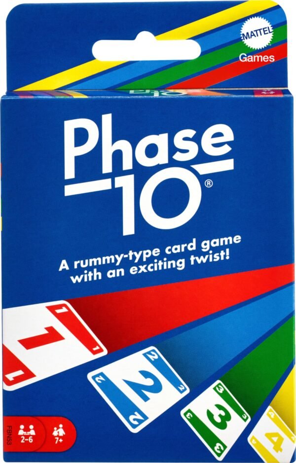 Version 1.0.0 Mattel Games Phase 10 Card Game with 108 Cards, Great Game for Kids, Family or Adult Game Night, Ages 7 Years and Older – Wholesale & Export UAE