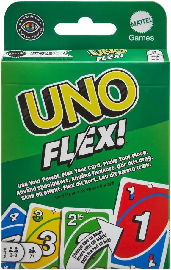 Mattel Games Uno Flex Card Game, Fun Games For Adult and Party Game Night, 2 To 8 Players – Wholesale & Export UAE
