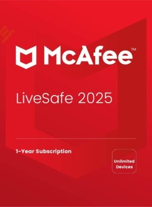 McAfee LiveSafe Unlimited Devices 1 Year 2025 Digital License – Wholesale & Export UAE