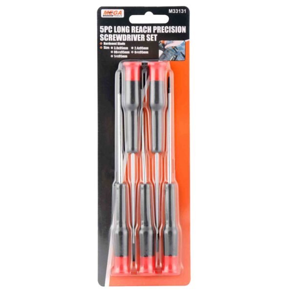 Mega-Long-Reach-Precision-Screwdriver-Set-33131-Black-Pack-of-5-2 Mega Long Reach Precision Screwdriver Set 33131 Black Pack of 5 – Wholesale & Export UAE
