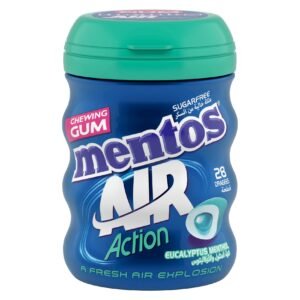 Mentos Air Action Sugarfree Eucalyptus Menthol Chewing Gum, 49g – Wholesale & Export UAE