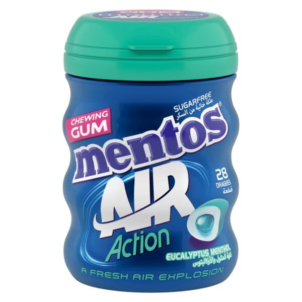 Mentos Air Action Sugarfree Eucalyptus Menthol Chewing Gum, 49g – Wholesale & Export UAE