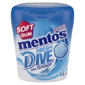 Mentos Fresh Dive Sugarfree Peppermint Flavour Cool Soft Gum 44 Gum, 2g – Wholesale & Export UAE