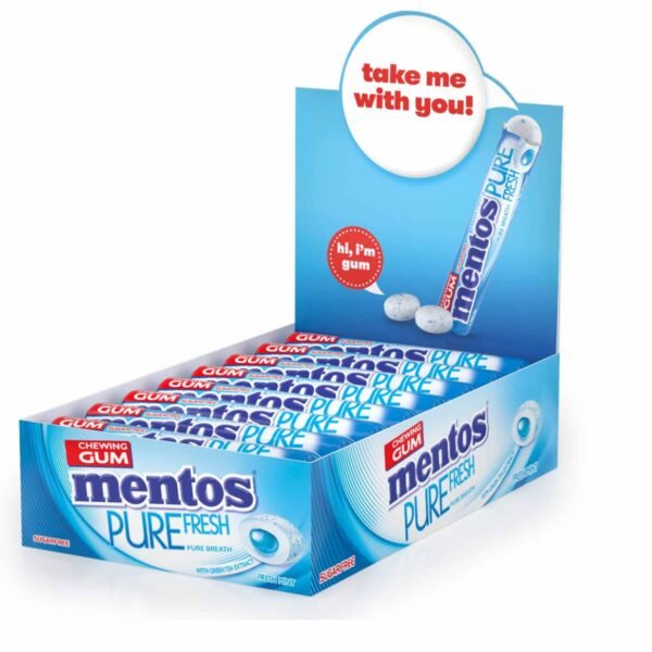 Mentos Fresh Mint Gum Roll, 15.75g Pack of 16 – Wholesale & Export UAE