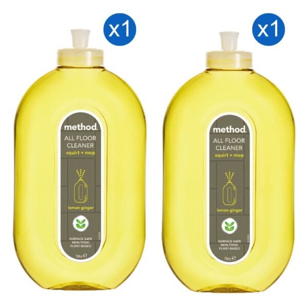 Method Squirt with Mop All Floor Cleaner, Lemon and Ginger, 739ml Pack of 2 – Wholesale & Export UAE