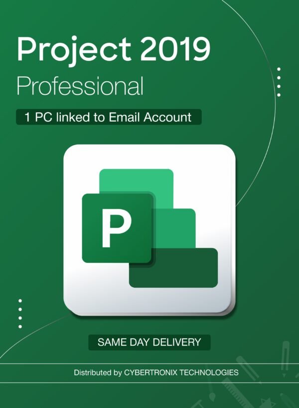 Microsoft Project 2019 Professional - 1 PC License Linked to Email Account Digital License Same-Day Delivery – Wholesale & Export UAE