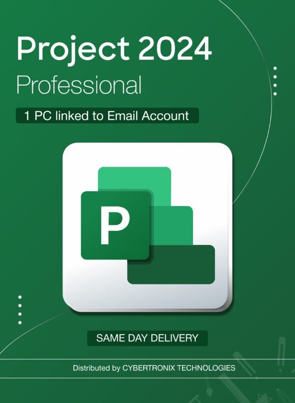Microsoft Project 2024 Professional 1PC Digital License Linked to Email Account Same-Day Delivery – Wholesale & Export UAE