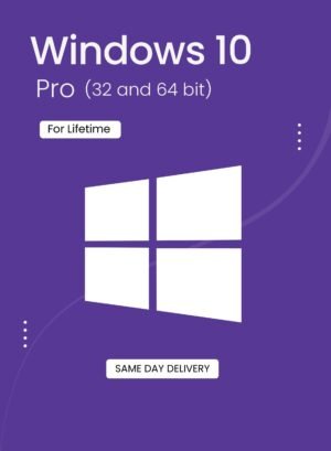 Microsoft Windows 10 Pro (32 and 64 bit) 1 PC for Lifetime Digital License SAME DAY DELIVERY – Wholesale & Export UAE