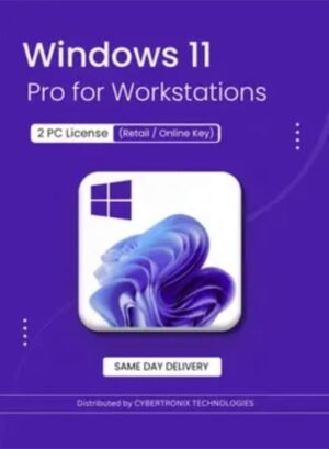 Microsoft Windows 11 Pro for Workstations 2 PC License (Retail / Online Key) Digital License SAME DAY DELIVERY – Wholesale & Export UAE