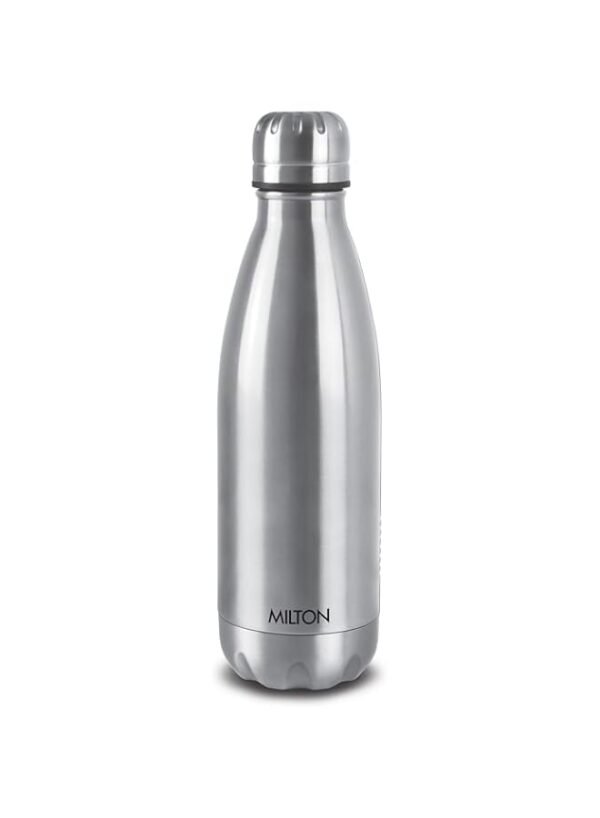 Milton Duo DLX 500 Thermosteel 24 Hours Hot and Cold Water Bottle, 500 ml, Silver – Wholesale & Export UAE