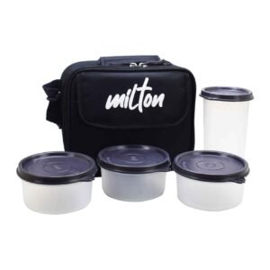 Milton Meal Combi Lunch Box Set Black/Clear 400ml+280ml – Wholesale & Export UAE