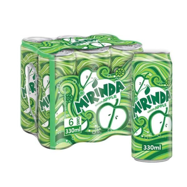 Mirinda Green Apple Cans 330ml Pack of 6 – Wholesale & Export UAE