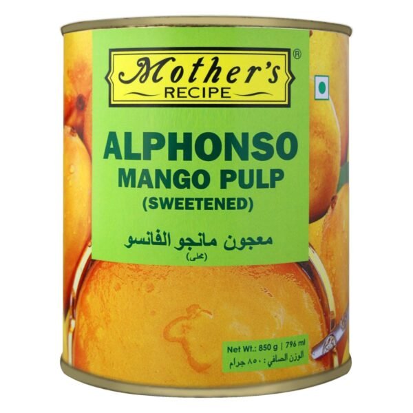 Mother's Recipe Ratnagiri Alphonso Mango Pulp, 850g – Wholesale & Export UAE