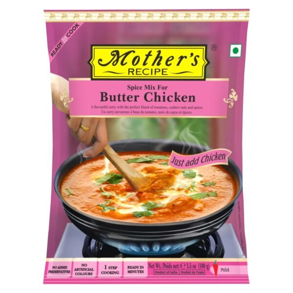 Motherx27s-Recipe-Ready-To-Cook-Butter-Chicken-Mix-100g-2 Mother's Recipe Ready To Cook Butter Chicken Mix, 100g – Wholesale & Export UAE