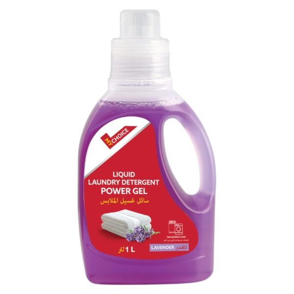 My Choice Liquid Laundry Detergent Power Gel, Lavender, 1L – Wholesale & Export UAE