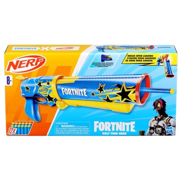 NERF Fortnite Half Tone Hero Dart Blaster With 12 Darts – Wholesale & Export UAE