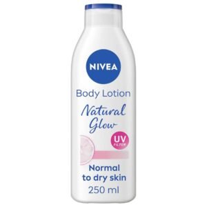 NIVEA Body Lotion for Normal to Dry Skin, Natural Glow, with 95% Pure Vitamin C and UV Filter, Moisturizes and Evens Skin Tone, 250ml – Wholesale & Export UAE
