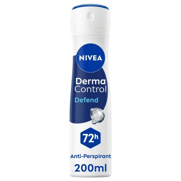 NIVEA Derma Control Defend Extra Comfort Anti-Perspirant Spray, with Pure Hyaluron and Pro-Vitamin B5, 72H Protection, 200ml – Wholesale & Export UAE