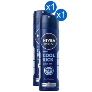 NIVEA Men Cool Kick Anti-Perspirant Deodorant Spray 150ml, Pack of 2 – Wholesale & Export UAE
