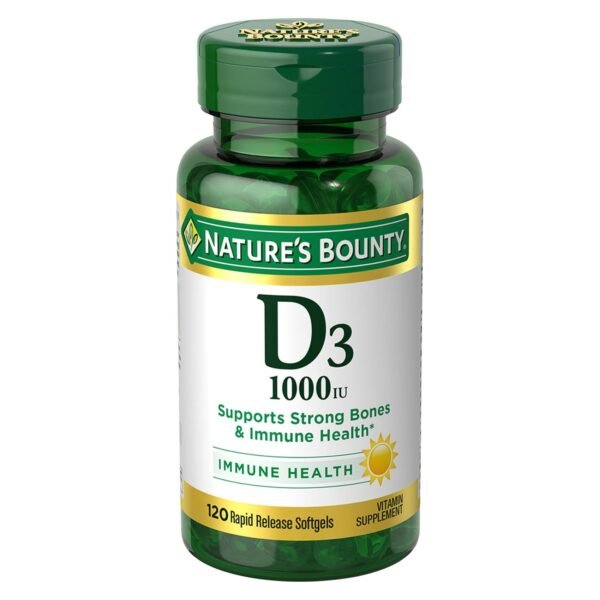 Nature’s Bounty Vitamin D3 1000IU, 120 Softgels – Wholesale & Export UAE